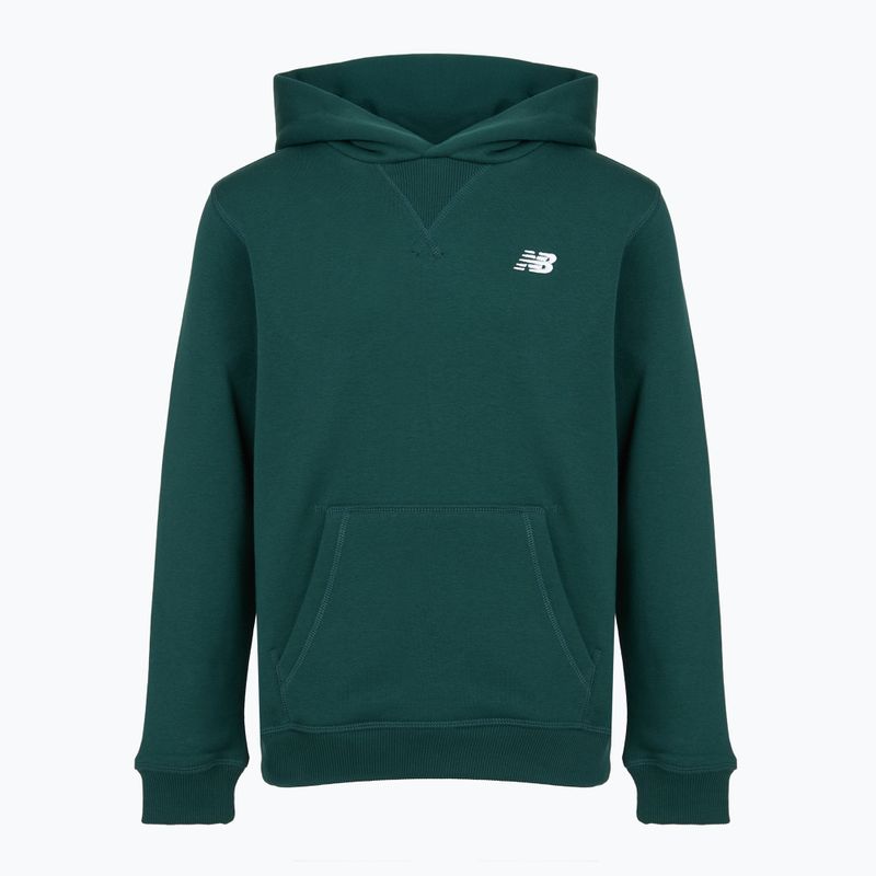 Kinder-Sweatshirt New Balance Brush Back Small Logo Hoodie medusa green 6