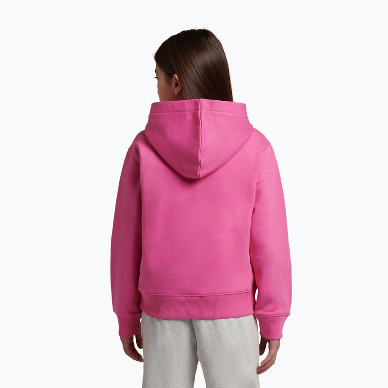 Kinder-Sweatshirt New Balance FT Stacked Logo Hoodie pink satin 3