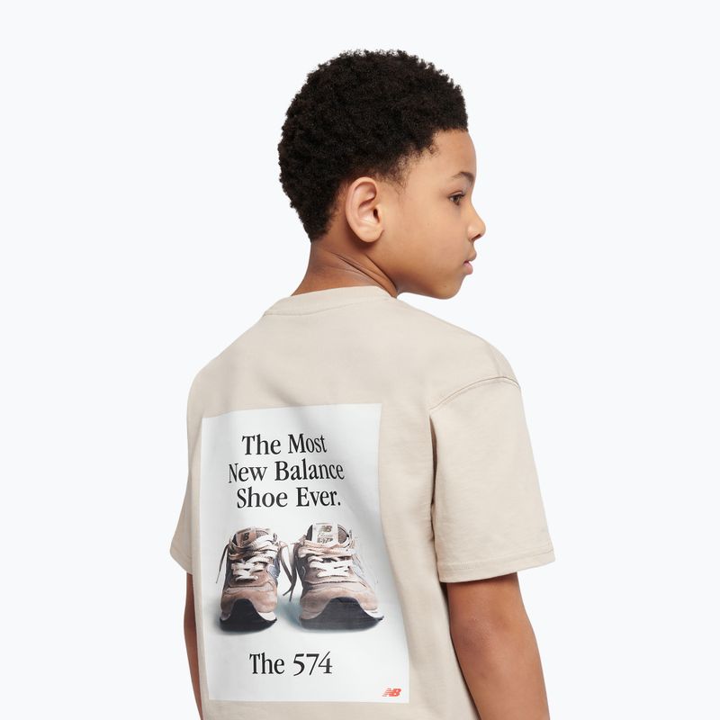 Kinder-T-Shirt New Balance 574 Shoe Graphic Tee timberwolf 5