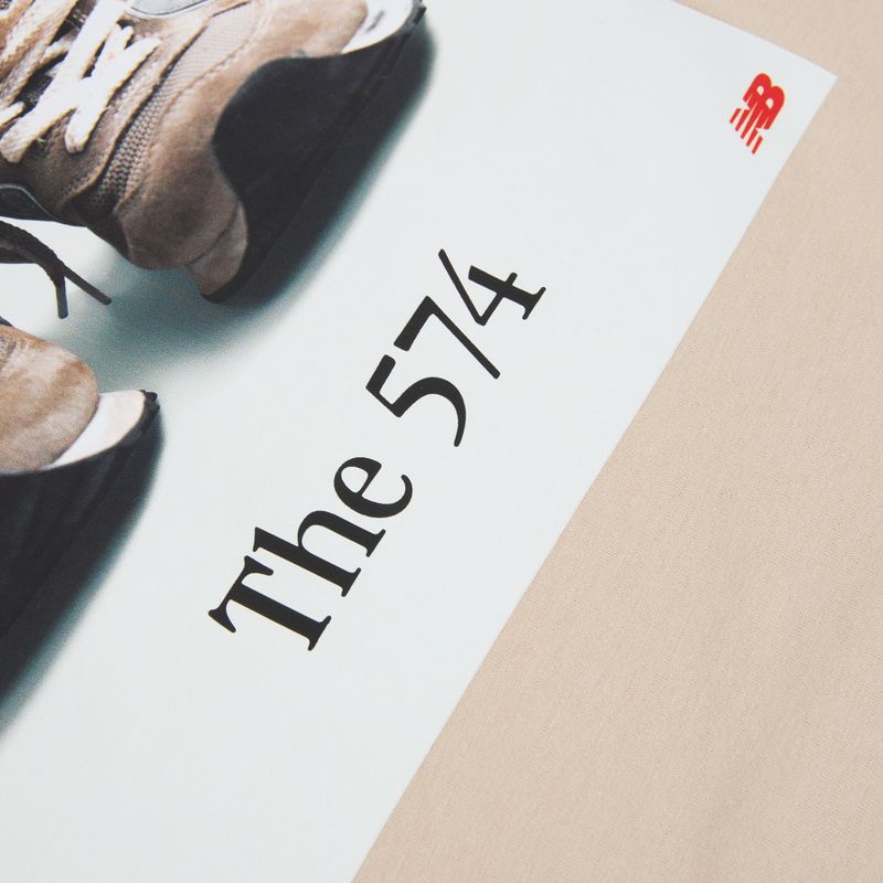 Kinder-T-Shirt New Balance 574 Shoe Graphic Tee timberwolf 8
