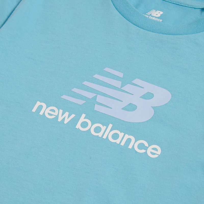 Kinder-Shirt New Balance Jersey Stacked Logo Tee taffy blue 3