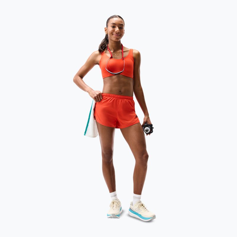 Damen-Laufshorts New Balance Run Essentials 3" Short neo flame 2