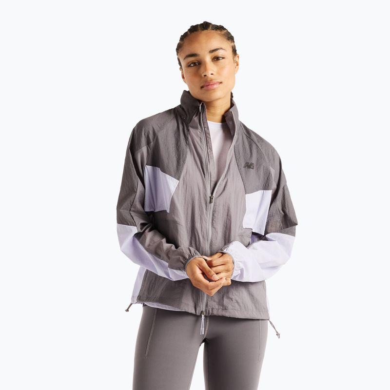 Damen-Laufjacke New Balance Reflective RC Jacket neptune grey
