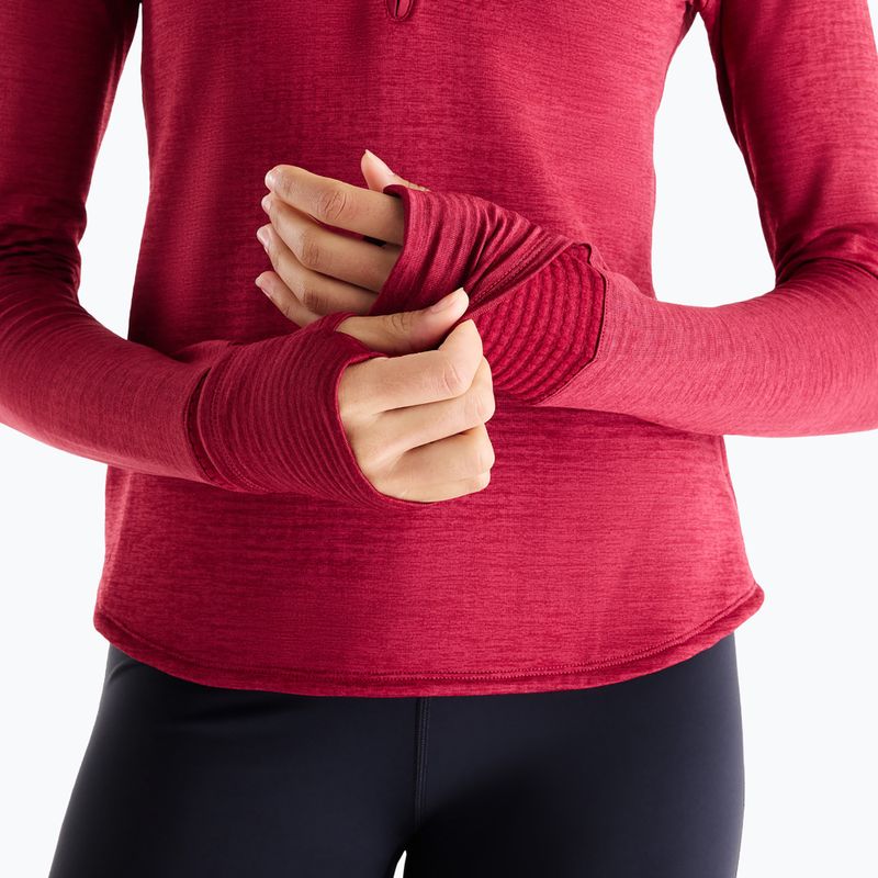 Damen-Laufshirt mit langen Ärmeln New Balance Athletics Heat Grid 1/2 Zip podium red 6