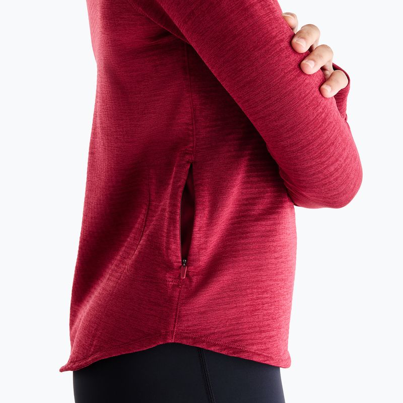 Damen-Laufshirt mit langen Ärmeln New Balance Athletics Heat Grid 1/2 Zip podium red 7