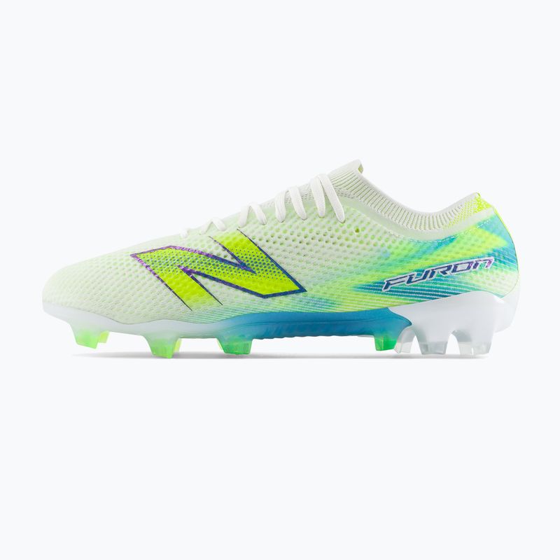 Fußballschuhe New Balance Furon Elite V9 FG white/alkaline green 3