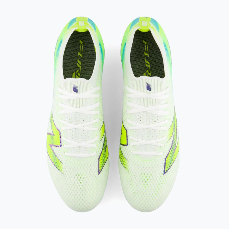 Fußballschuhe New Balance Furon Elite V9 FG white/alkaline green 4