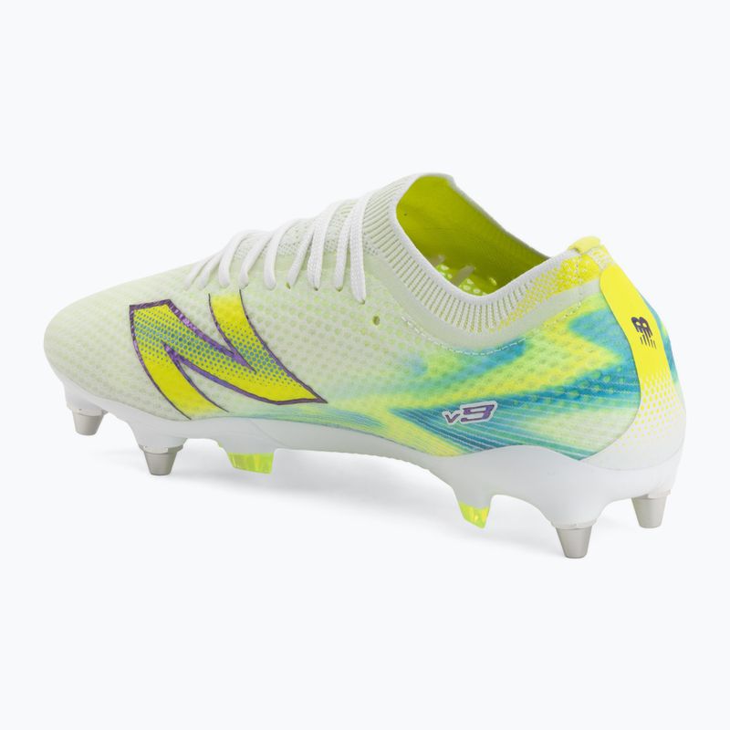 Fußballschuhe New Balance Furon Elite V9 SG white/alkaline green 3