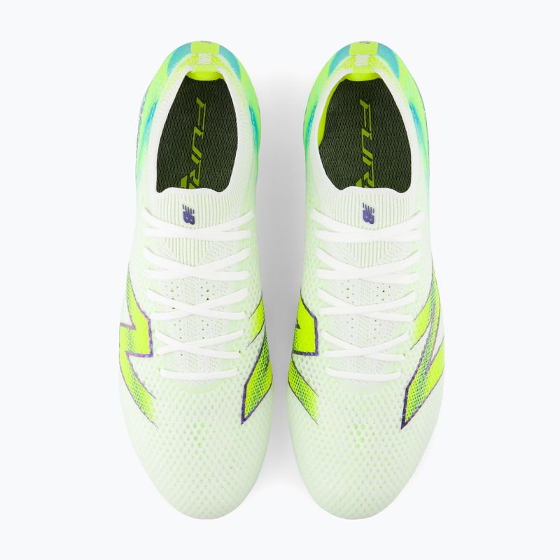 Fußballschuhe New Balance Furon Elite V9 SG white/alkaline green 5