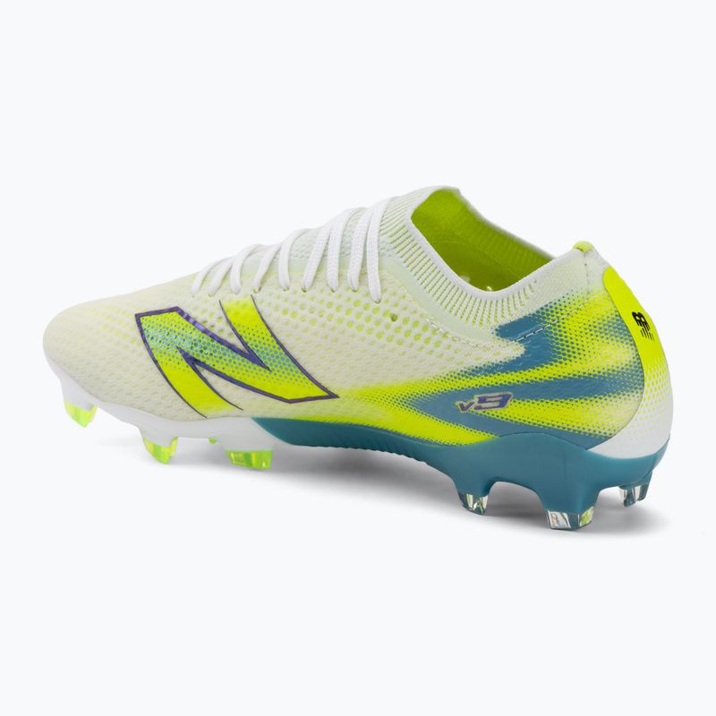 Fußballschuhe New Balance Furon Pro V9 FG white/alkaline green 3
