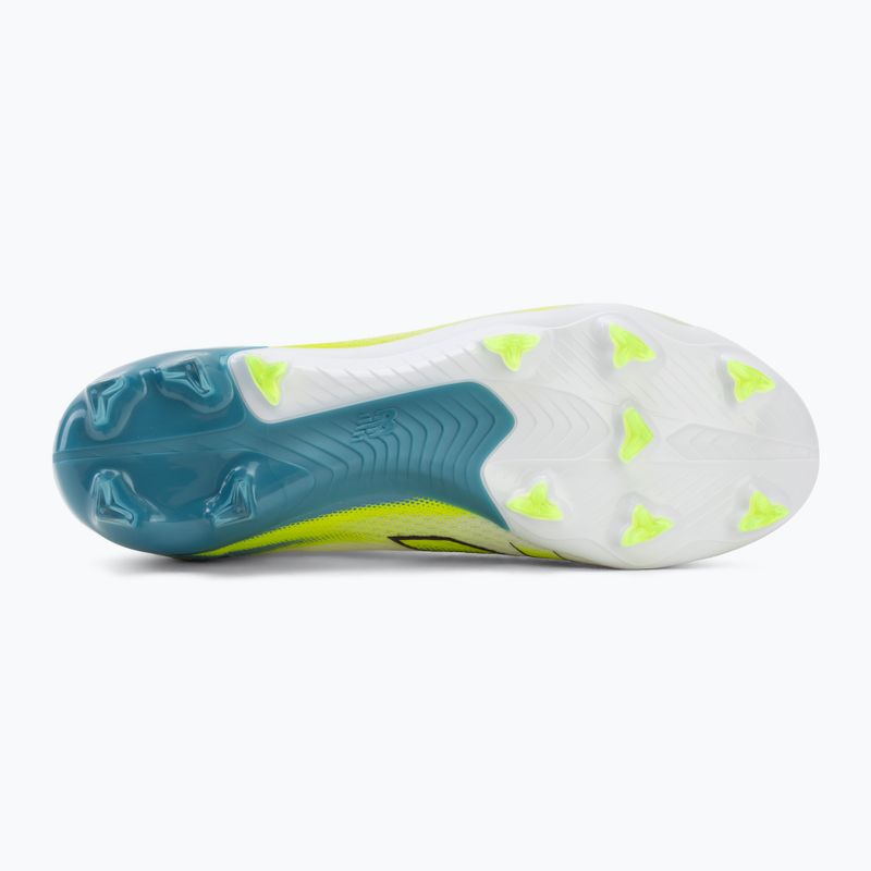 Fußballschuhe New Balance Furon Pro V9 FG white/alkaline green 4