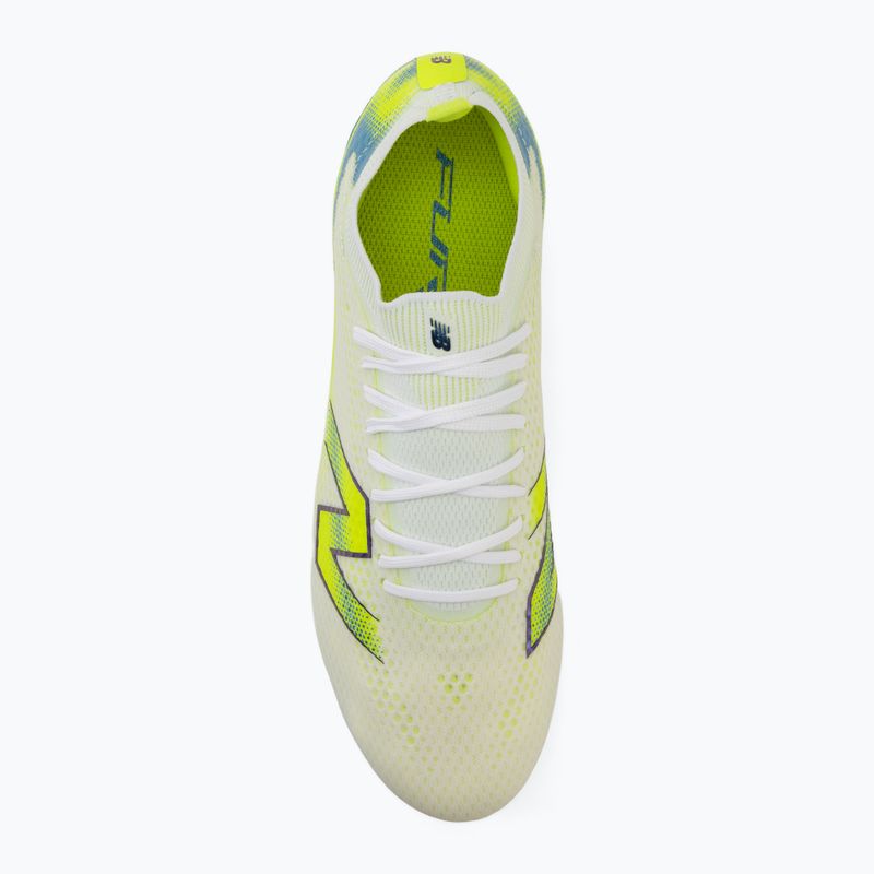 Fußballschuhe New Balance Furon Pro V9 FG white/alkaline green 5
