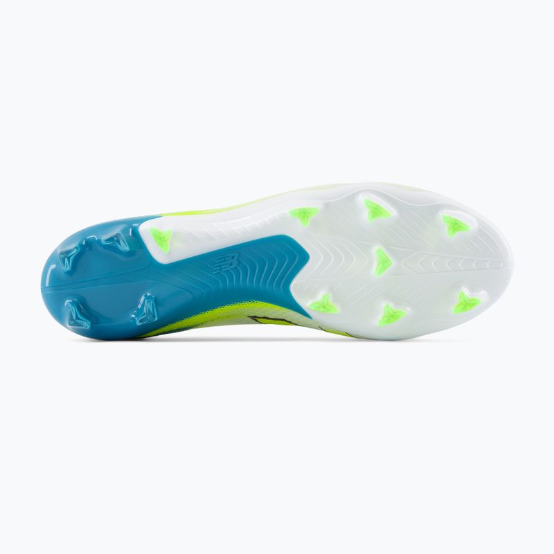 Fußballschuhe New Balance Furon Pro V9 FG white/alkaline green 5