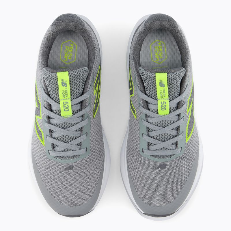 Kinder-Laufschuhe New Balance 520's Lace V9 grey matter/Ssate grey/alkaline green 7