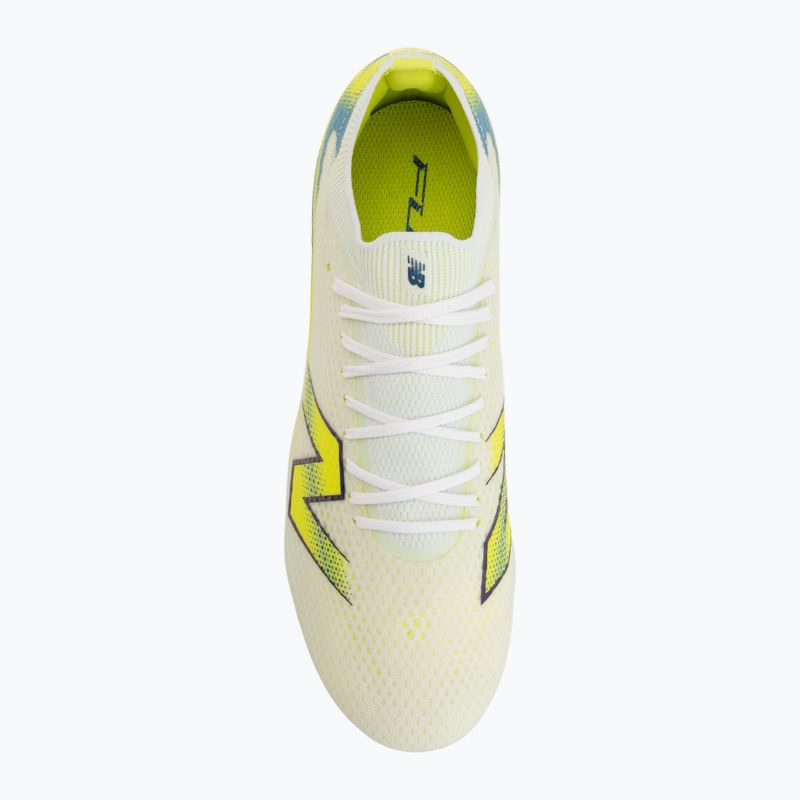Fußballschuhe New Balance Furon Pro V9 SG white/alkaline green 5