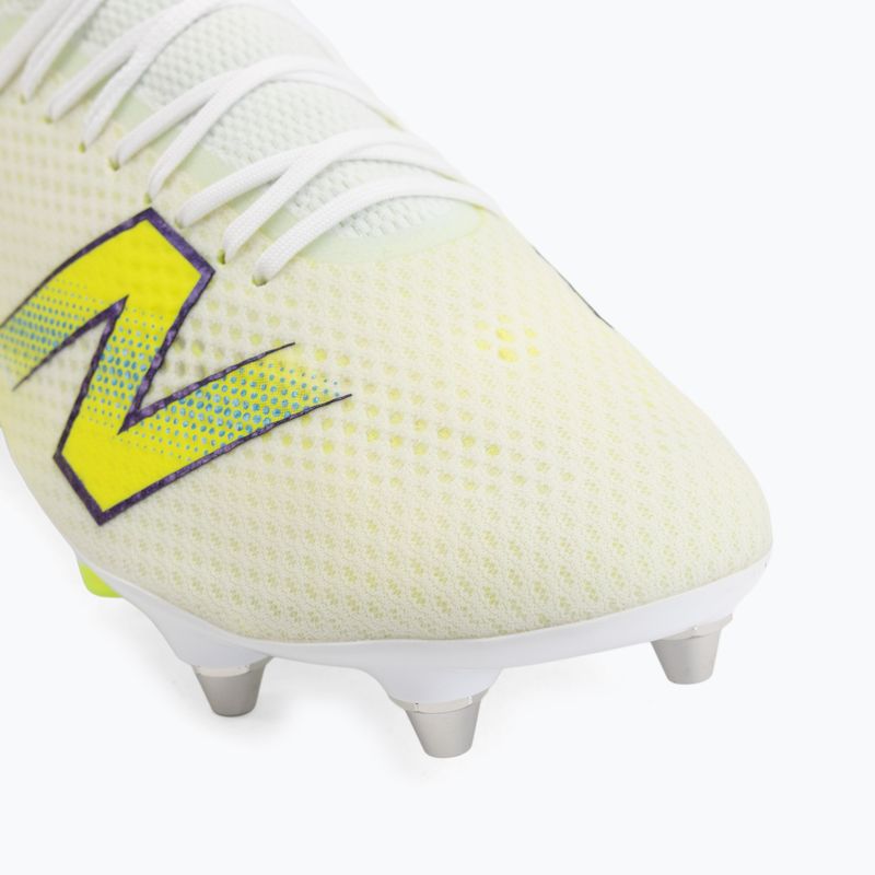 Fußballschuhe New Balance Furon Pro V9 SG white/alkaline green 7