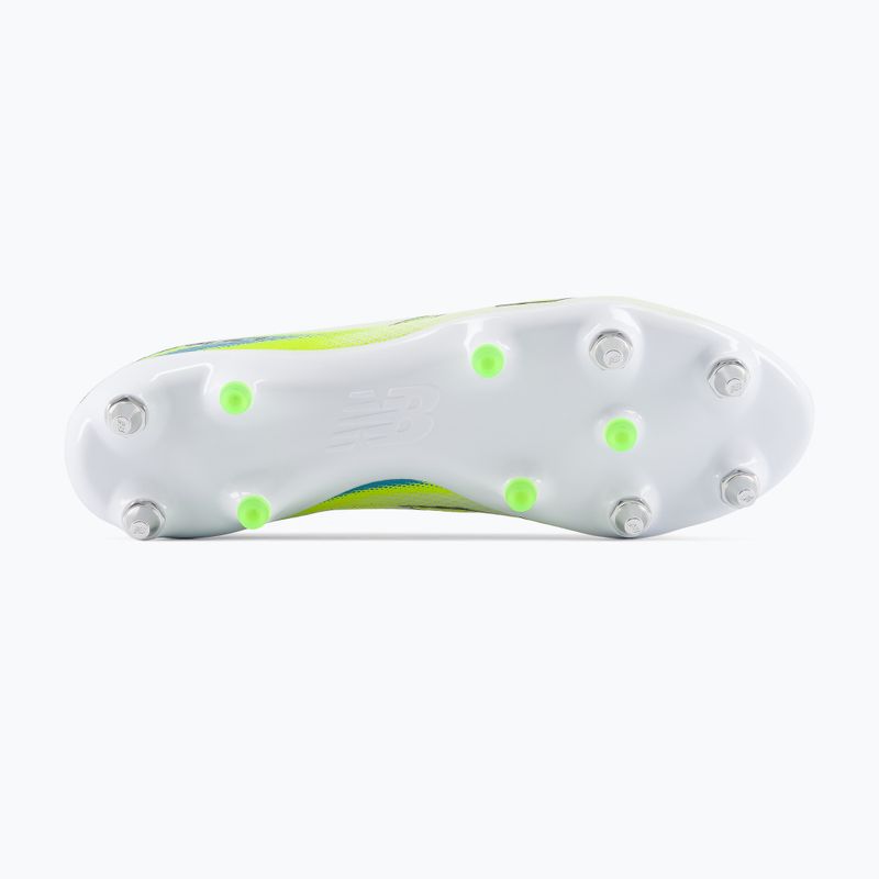 Fußballschuhe New Balance Furon Pro V9 SG white/alkaline green 4