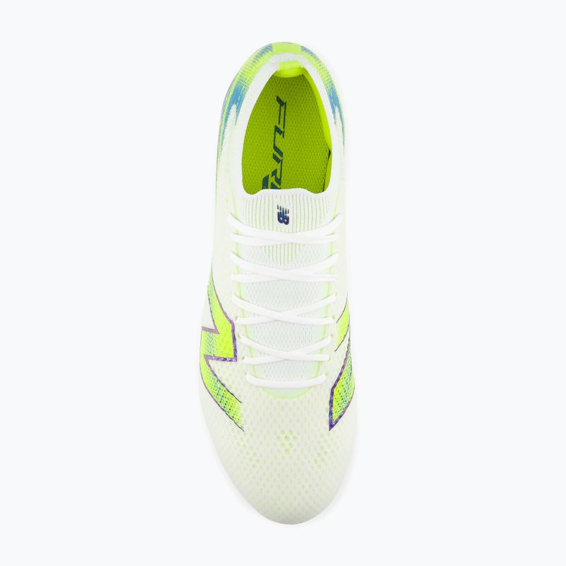 Fußballschuhe New Balance Furon Pro V9 SG white/alkaline green 5
