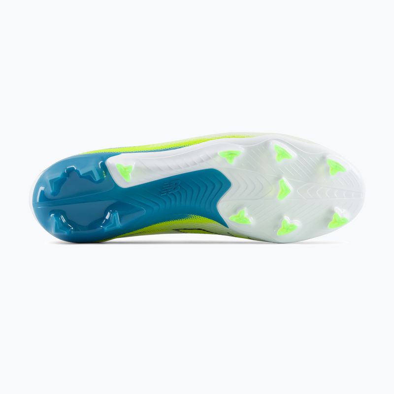 Fußballschuhe New Balance Furon Team V9 FG white/alkaline green 3