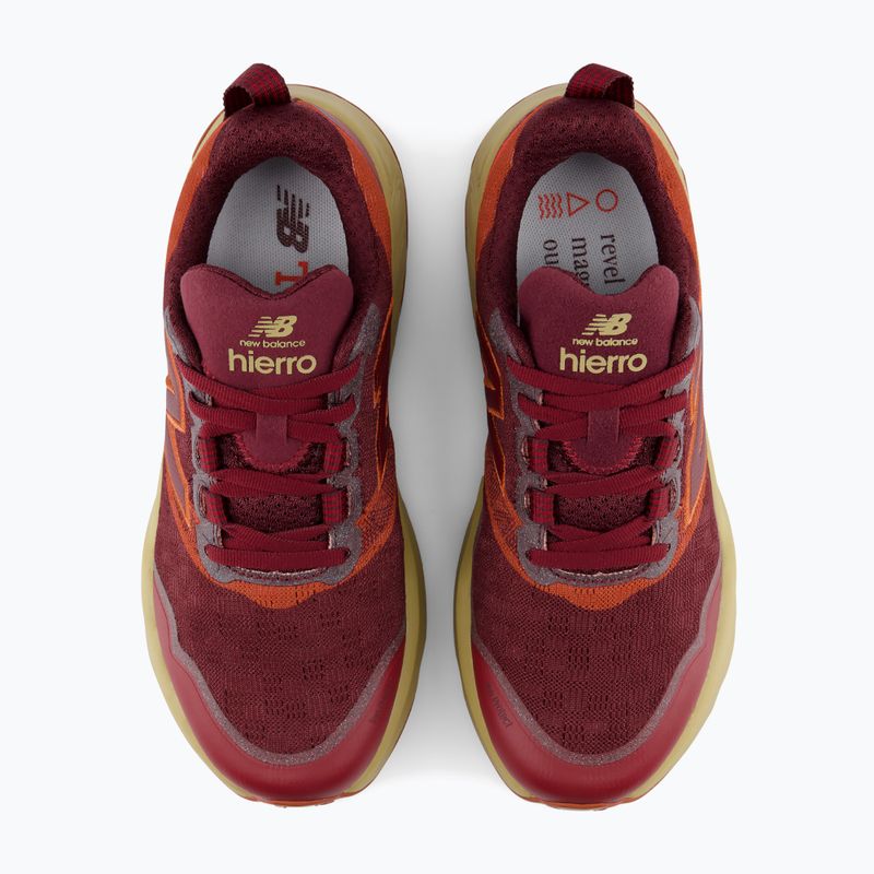 Herren-Laufschuhe New Balance Fresh Foam X Hierro V9 mulled wine/neo flame 3