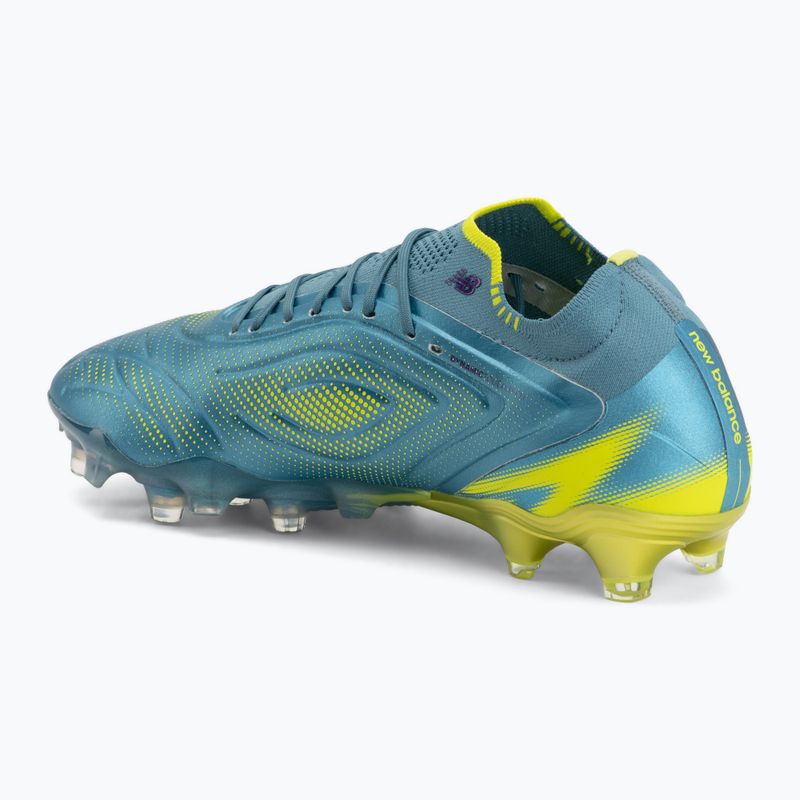 Fußballschuhe New Balance Tekela Elite Low V5 FG metallic blue/alkaline green/team navy 3