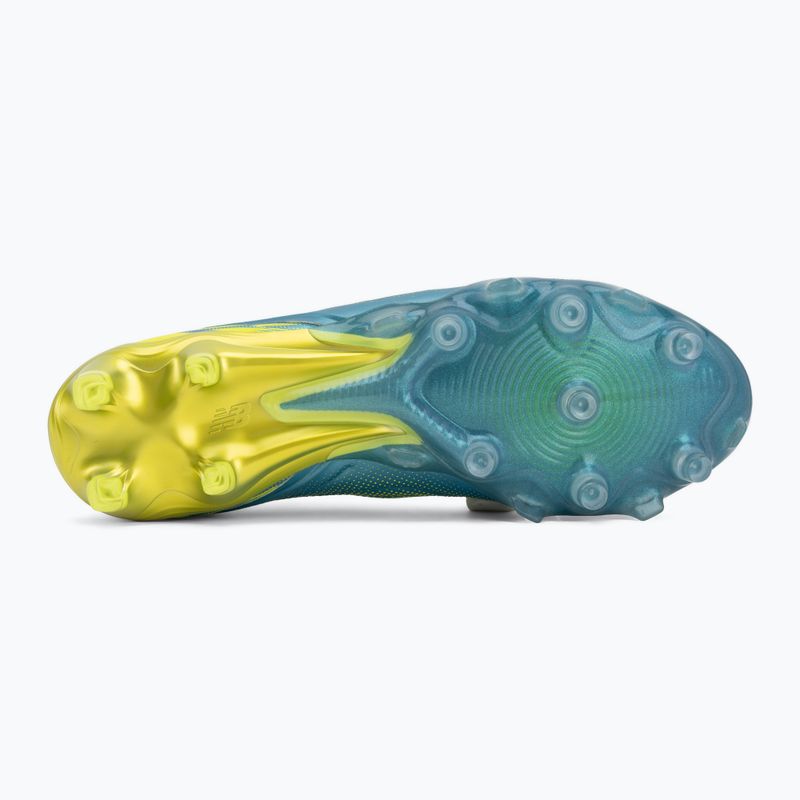 Fußballschuhe New Balance Tekela Elite Low V5 FG metallic blue/alkaline green/team navy 4
