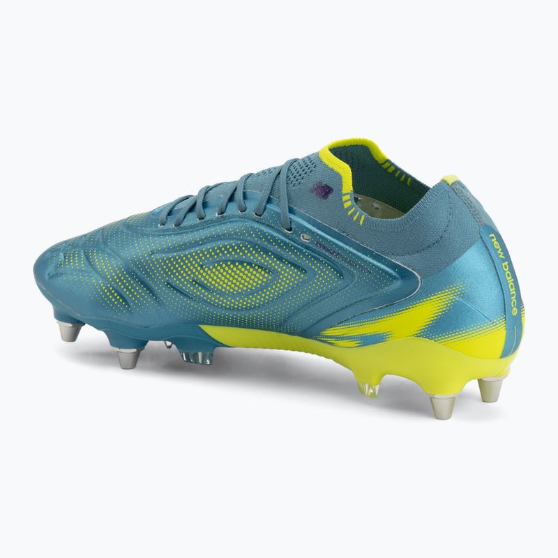 Fußballschuhe New Balance Tekela Elite Low V5 SG metallic blue/alkaline green/team navy 3