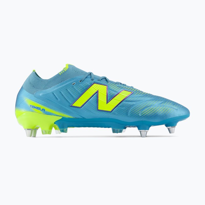Fußballschuhe New Balance Tekela Elite Low V5 SG metallic blue/alkaline green/team navy 2