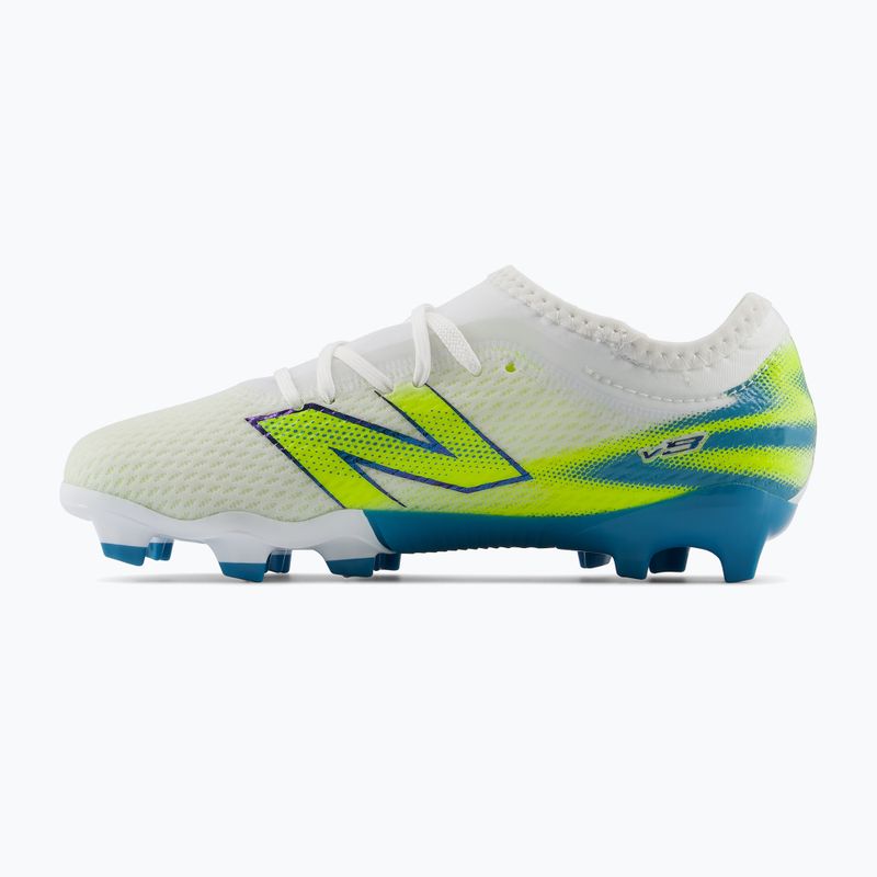 Kinder-Fußballschuhe New Balance Furon Team V9 FG white/alkaline green 3