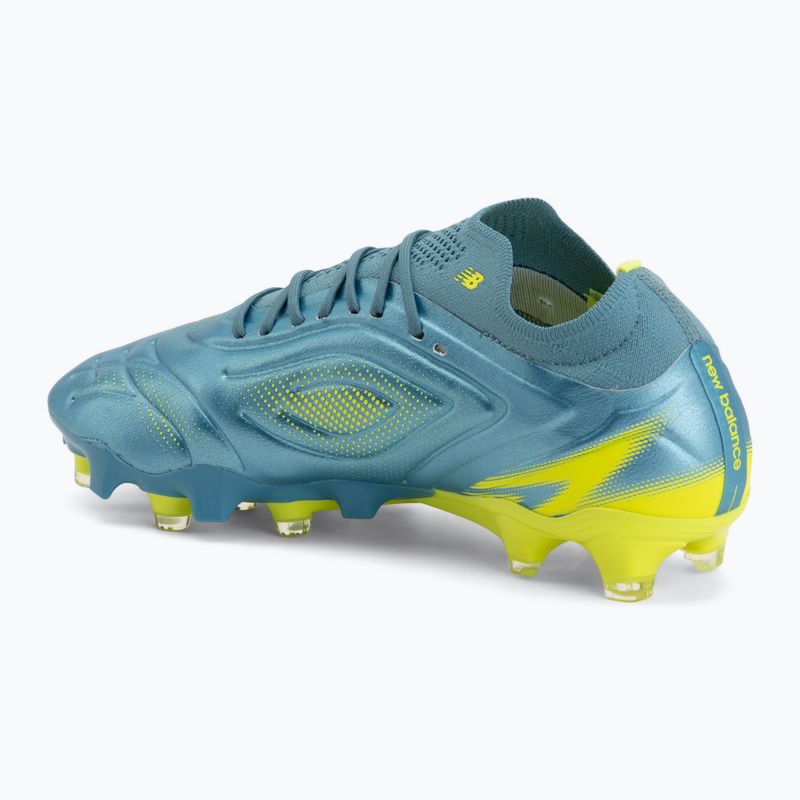 Fußballschuhe New Balance Tekela Pro Low V5 FG metallic blue/alkaline green/Team Navy 3