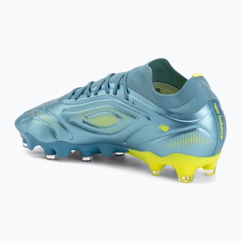 Fußballschuhe New Balance Tekela Team Low V5 FG metallic blue/alkaline green/team navy 3