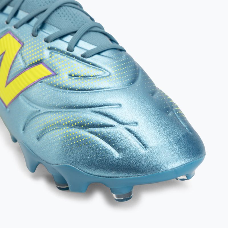 Fußballschuhe New Balance Tekela Team Low V5 FG metallic blue/alkaline green/team navy 7