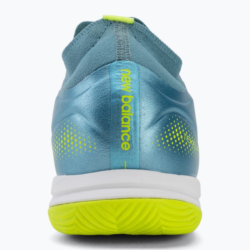 Fußballschuhe New Balance Tekela Team Low V5 IN metallic blue/alkaline green/team navy 6