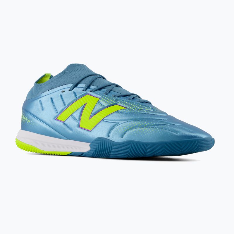 Fußballschuhe New Balance Tekela Team Low V5 IN metallic blue/alkaline green/team navy