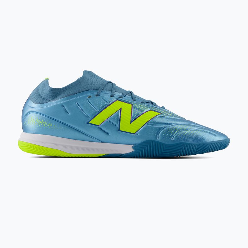 Fußballschuhe New Balance Tekela Team Low V5 IN metallic blue/alkaline green/team navy 2