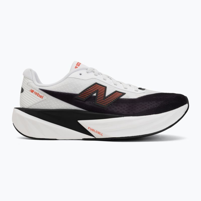 Herren-Laufschuhe New Balance FuelCell Rebel V5 white/neo flame 2