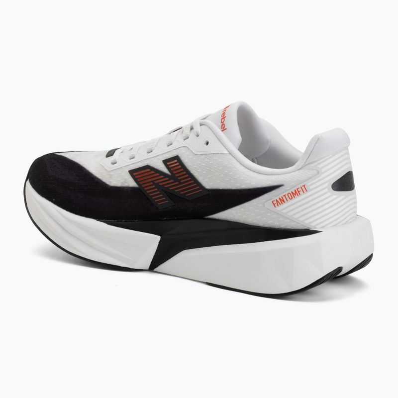 Herren-Laufschuhe New Balance FuelCell Rebel V5 white/neo flame 3