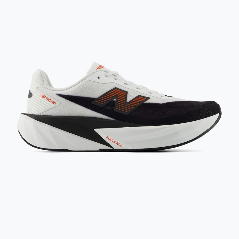 Herren-Laufschuhe New Balance FuelCell Rebel V5 white/neo flame 2