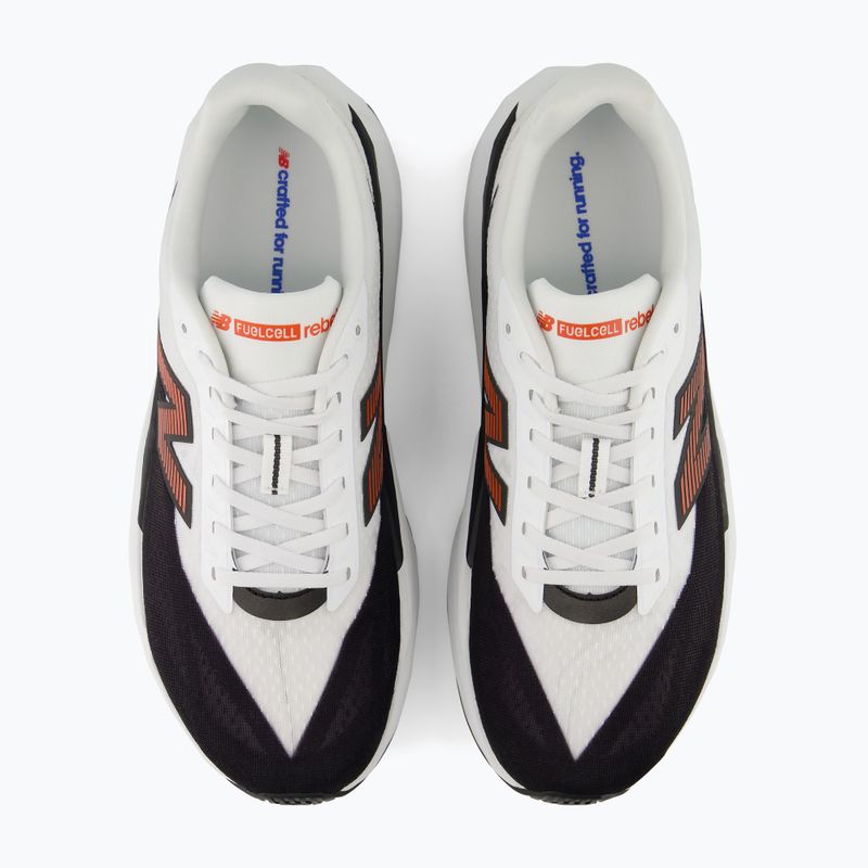 Herren-Laufschuhe New Balance FuelCell Rebel V5 white/neo flame 5