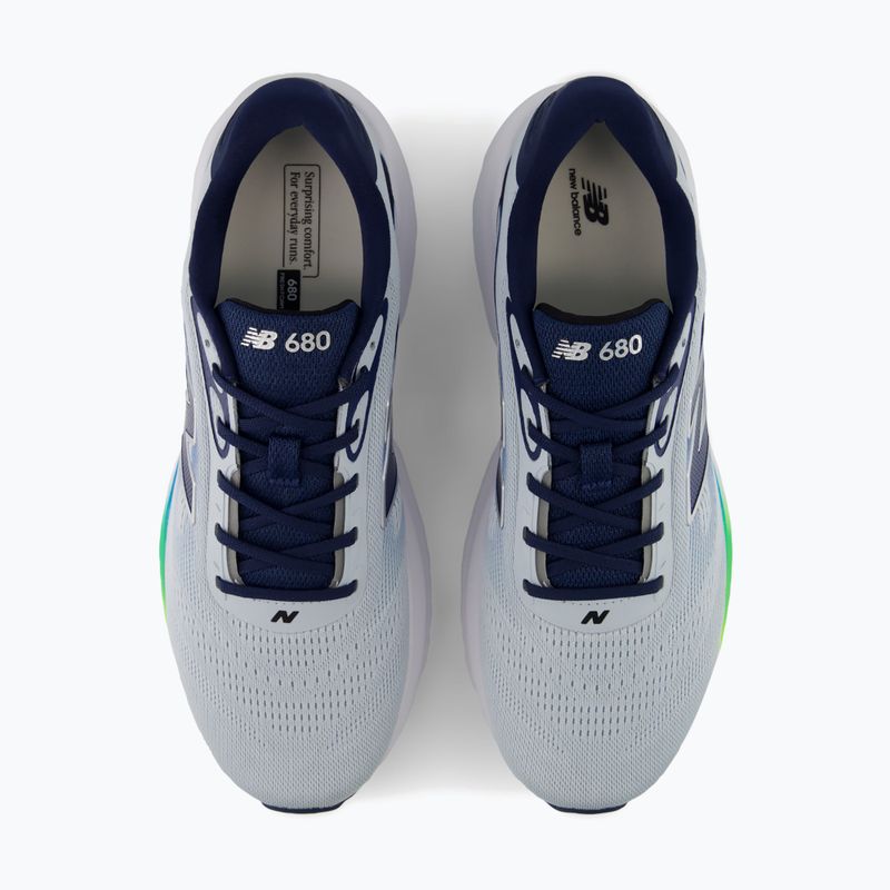 Herren-Laufschuhe New Balance Fresh Foam 680's V9 light zinc blue/altitude/alkaline green 4