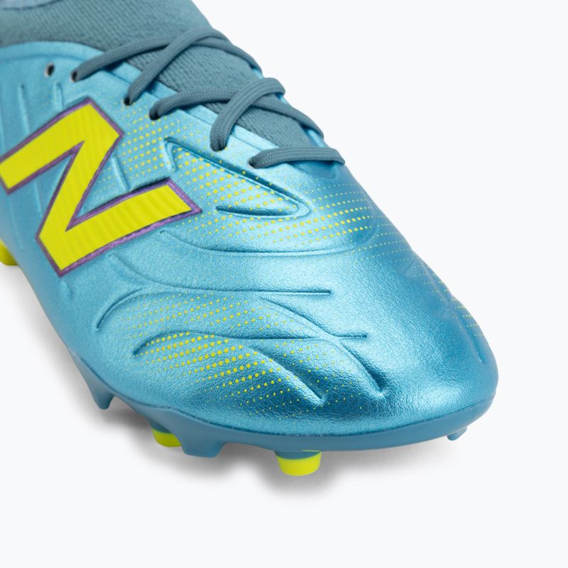 Kinder-Fußballschuhe New Balance Tekela Team V5 FG metallic blue/alkaline green 7