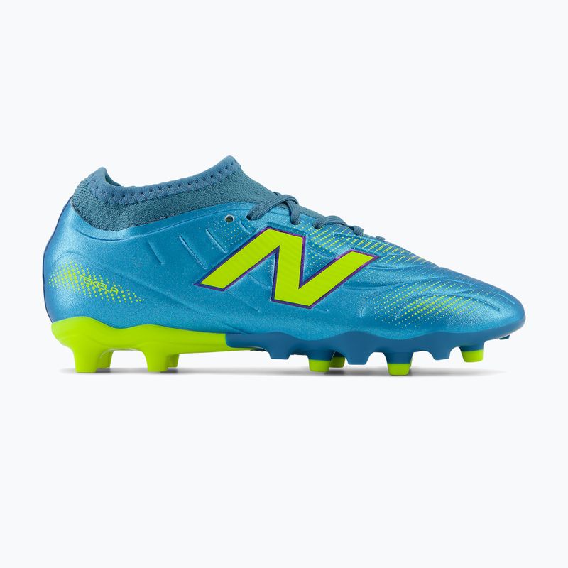Kinder-Fußballschuhe New Balance Tekela Team V5 FG metallic blue/alkaline green 2