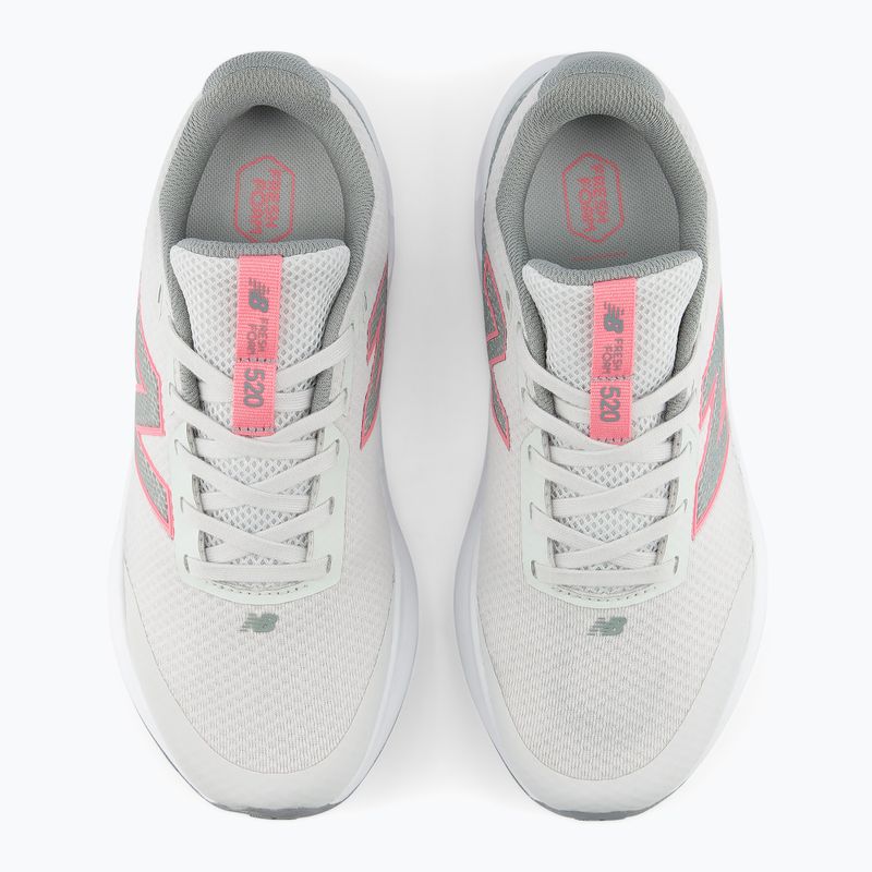 Kinder-Laufschuhe New Balance 520's Lace V9 grey matter/signal pink 7