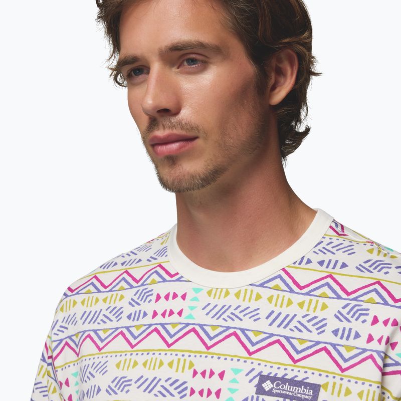 Herren T-Shirt Columbia CSC Heavyweight Printed Tee sea salt/horizons 5