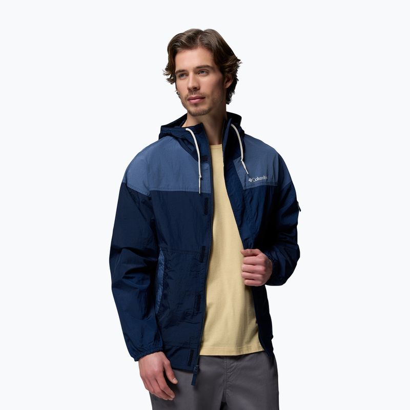 Herren-Softshelljacke Columbia Challenger II Windbreaker collegiate navy/dark mountain 5