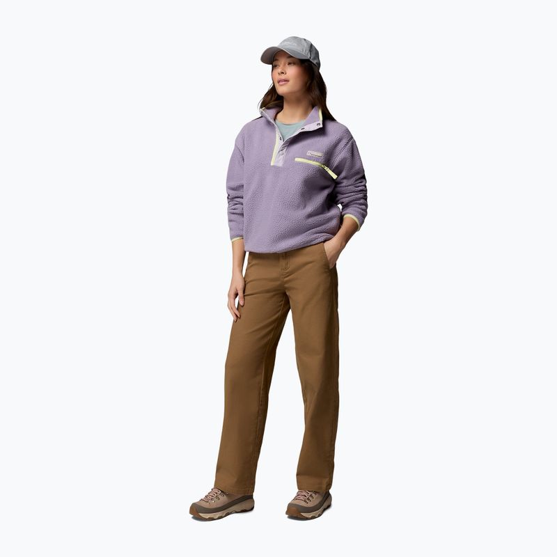 Damen-Fleecejacke Columbia Helvetia II Cropped Half Snap Fleece shale purple/lavender haze/citron haz 2