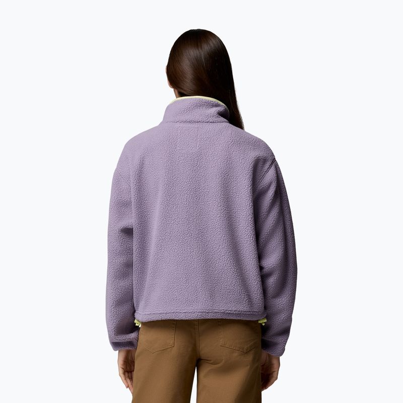 Damen-Fleecejacke Columbia Helvetia II Cropped Half Snap Fleece shale purple/lavender haze/citron haz 3