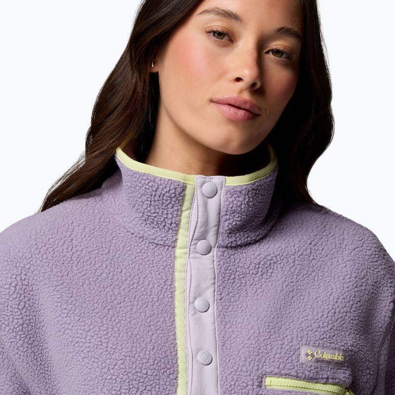Damen-Fleecejacke Columbia Helvetia II Cropped Half Snap Fleece shale purple/lavender haze/citron haz 5