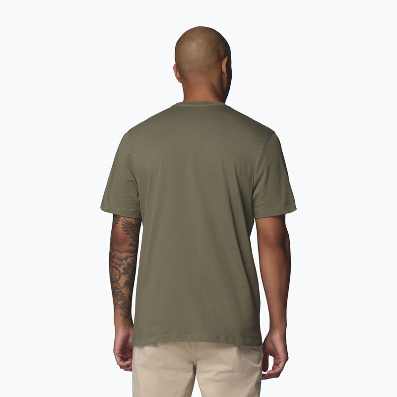 Herren T-Shirt Columbia CSC Basic Logo Tee stone green/gem columbia 3