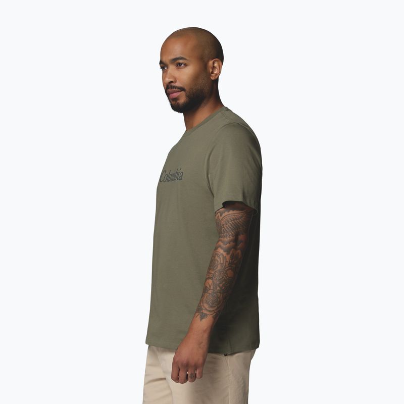Herren T-Shirt Columbia CSC Basic Logo Tee stone green/gem columbia 4